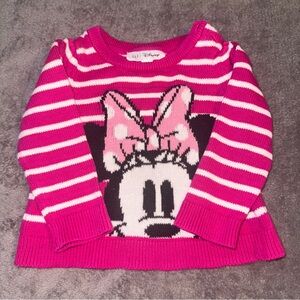 GAP Pink and White Sweater with Playful Design